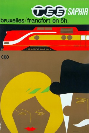 Affiche TEE Saphir, 1962